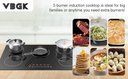 Ver imagem 2 de Vbgk Cooktop de Indução 36" 7400w com 5 Queimadores e Controle Touch (preto)