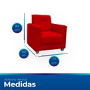 Ver imagem 7 de Kit Poltrona Cadeira para Sala Confortável Reforçada Veneza Suede