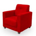 Ver imagem 6 de Kit Poltrona Cadeira para Sala Confortável Reforçada Veneza Suede