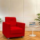 Ver imagem 2 de Kit Poltrona Cadeira para Sala Confortável Reforçada Veneza Suede