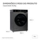 Ver imagem 6 de Lava e Seca 10,5kg Titanium Inverter Midea Mfa01d105b/gk-02 - 220v