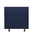 Ver imagem 1 de Cabeceira Estofada Cama Box Solteiro 100cm Istambul Suede Azul- Mabe Magazine