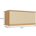 Ver imagem 2 de Armário Aéreo Elegance 80cm com 1 Porta Basculante Móveis Sul