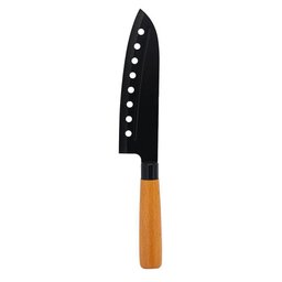 Faca Japonesa 7 Polegadas Inox Premium Wood Black Cabo Madeira - Tuut - 1