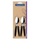 Ver imagem 1 de Conjunto de Colheres para Chá Tramontina Ipanema em Aço Inox e Cabo Preto 12 Peças Tramontina