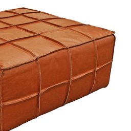 Puff Adam 96cm Couro Marrom - Sallar Home - 4