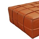 Ver imagem 3 de Puff Adam 96cm Couro Marrom - Sallar Home
