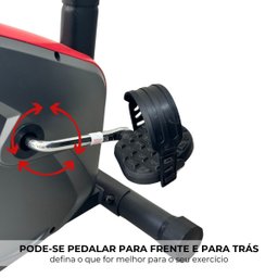 Bicicleta Ergométrica Horizontal Magnética Portátil C/ Monitor Suporta 120 Kg Preta Importway Iwf003 - 6