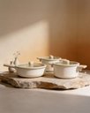 Ver imagem 4 de Frigideira Wok Neoflam Chou Chou Indução com Revestimento Cerâmico 24cm Bege