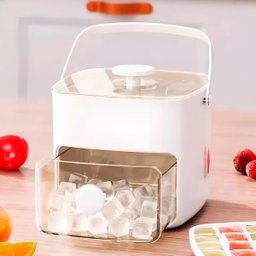 Caixa Dispenser Molde de Gelo 2 em 1 Forma Gaveta - 5