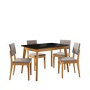 Ver imagem 1 de Conjunto Sala de Jantar Nara Kappesberg em Madeira Maciça com 4 Cadeiras
