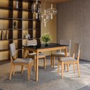 Ver imagem 2 de Conjunto Sala de Jantar Nara Kappesberg em Madeira Maciça com 4 Cadeiras
