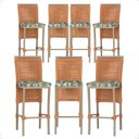 Ver imagem 1 de 7 Banqueta em Alumínio Roma Fendi Corda Náutica Tecido 5