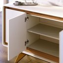 Ver imagem 6 de Buffet Aparador 160cm 4 Portas Orgânico Cecy Off White Z56 - Mpozenato