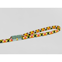 Ver imagem 2 de Guia para Cães em Corda 14mm X 60cm Vermelho/preto/amarelo