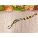 Ver imagem 3 de Guia para Cães em Corda 14mm X 60cm Vermelho/preto/amarelo