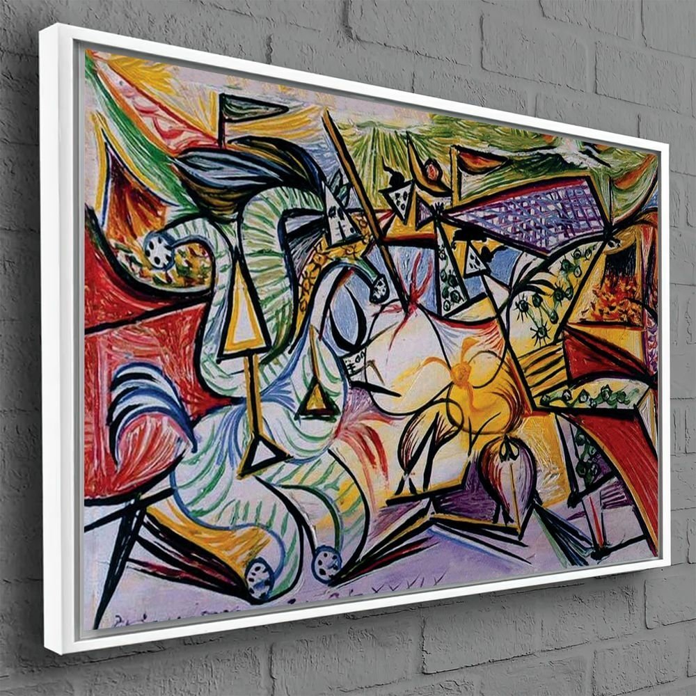 Quadro Decorativo Pablo Picasso Tourada:120x80 cm/PRETA - 7