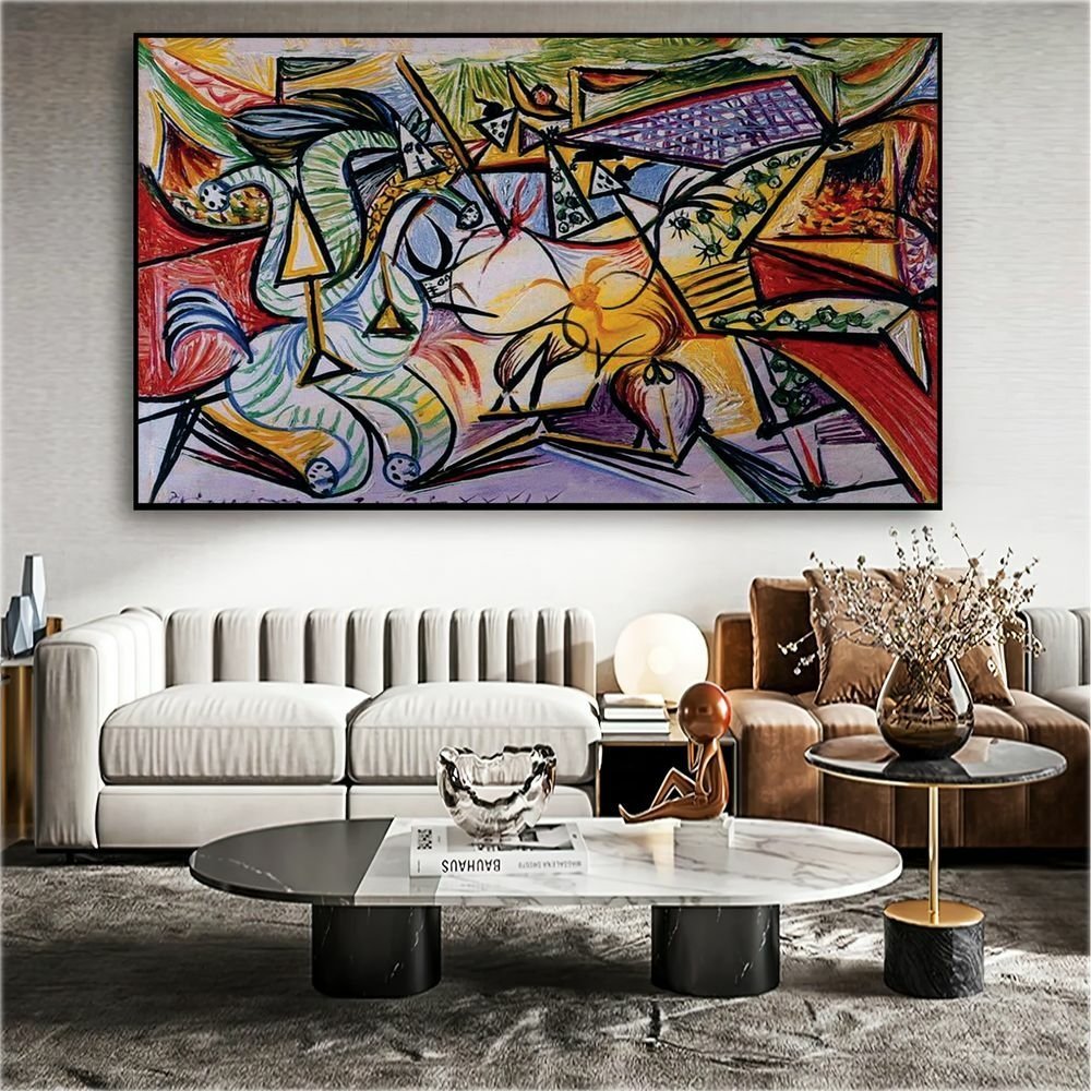 Quadro Decorativo Pablo Picasso Tourada:120x80 cm/PRETA - 4