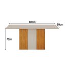 Ver imagem 2 de Mesa de Jantar 1,60x0,80 100% Mdf Dora -arbo Design
