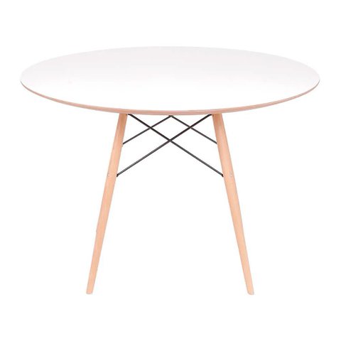 Mesa Eames Eiffel Redonda 90cm - Branca