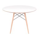 Ver imagem 1 de Mesa Eames Eiffel Redonda 90cm - Branca