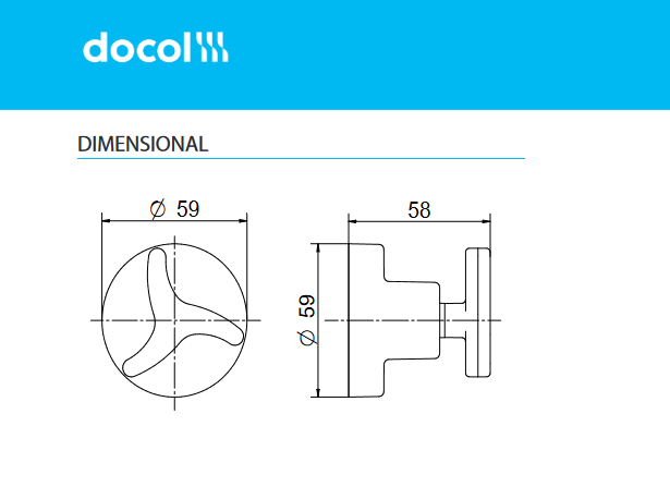 Acabamento Registro Docol Nova Trio Cromado 3/4'' 1257906:cromado - 2