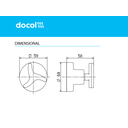 Ver imagem 2 de Acabamento Registro Docol Nova Trio Cromado 3/4'' 1257906:cromado