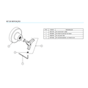 Ver imagem 6 de Acabamento Registro Docol Nova Trio Cromado 3/4'' 1257906:cromado