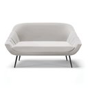 Ver imagem 3 de Kit 01 Namoradeira 02 Lugares e 02 Poltronas Giovana Veludo Pés Palito De Ferro - D'Rossi