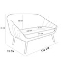 Ver imagem 7 de Kit 01 Namoradeira 02 Lugares e 02 Poltronas Giovana Veludo Pés Palito De Ferro - D'Rossi