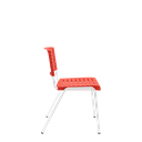 Ver imagem 3 de Cadeira Fixa Escritório Multiuso Niala Plaxmetal NR17 Vermelho