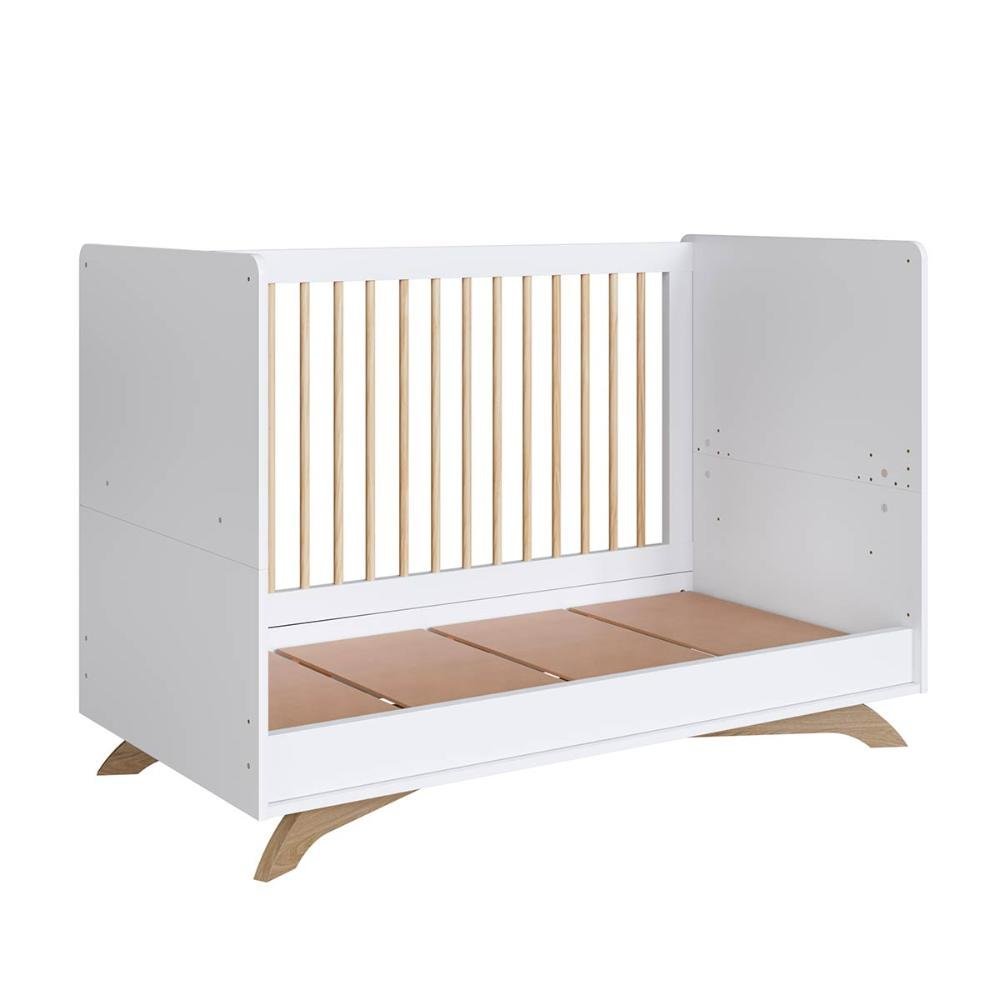 Berço 3 em 1 Sofazinho Mini Cama sem Colchão Linha Affetto Branco Aft001 Completa Móveis - 7