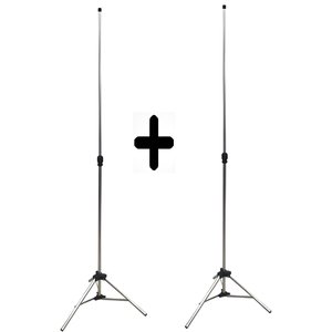 Suporte Porta Banner 1,80m Pedestal Tripé Kit 2 Unidades