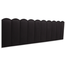 Ver imagem 1 de Cabeceira King Modulada Nuvem Cama Box Suede Preto