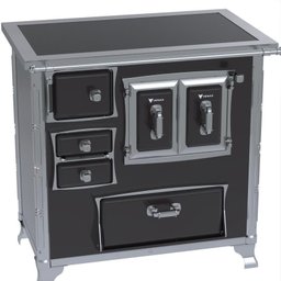 Fogao a Lenha GII N 1 Gab Sec Xviii Premium Preto Sd - 3