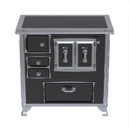 Fogao a Lenha GII N 1 Gab Sec Xviii Premium Preto Sd - 2