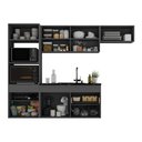 Ver imagem 2 de Armário Cozinha Modulada Completa Suspensa 251,5cm Milano Multimóveis Mp2408 Cinza