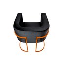 Ver imagem 4 de Kit 8 Poltronas Decorativa Sala de Estar Base de Ferro Cobre Veludo Preto