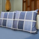 Ver imagem 2 de Jogo de Cama Paraty King 70% Algodão e 30% Poliéster Malha Mista Azul