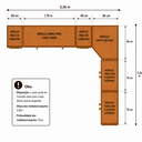 Ver imagem 3 de Quarto Modulado Queen 6 Peças Altezza Clean Belmax:Freijó