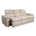 Ver imagem 7 de Sofá Plaza 2,30m com Molas no Assento Retrátil e Reclinável Velosuede - Netsofas - Bege