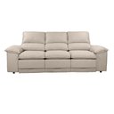 Ver imagem 5 de Sofá Plaza 2,30m com Molas no Assento Retrátil e Reclinável Velosuede - Netsofas - Bege