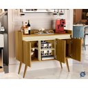 Ver imagem 1 de Aparador Buffet Luanda 3 Portas Pés Palito Madeirado / Off White - Comprar Moveis em Casa
