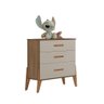 Quarto Infantil com Guarda Roupa 4 Portas e Comoda Carvalho Canaã Baby - 4