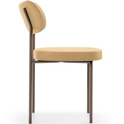 Cadeira Decorativa Sala de Jantar Melina Base Arena L02 Couríssimo Fendi - Lyam Decor - 6