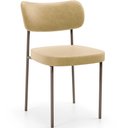 Ver imagem 1 de Cadeira Decorativa Sala de Jantar Melina Base Arena L02 Couríssimo Fendi - Lyam Decor