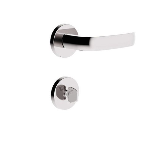 Fechadura 720b116 Banheiro Roseta Redonda Cromada 3f UNICO