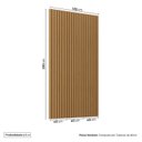 Ver imagem 3 de Painel Ripado para TV 48 Polegadas Planejado 120x230cm Aruá CabeCasa MadeiraOriginals Marrom/Jatobá