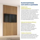 Ver imagem 7 de Painel Ripado para TV 48 Polegadas Planejado 120x230cm Aruá CabeCasa MadeiraOriginals Marrom/Jatobá