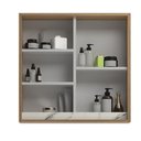 Ver imagem 3 de Armário de Banheiro 60cm 02 Portas com Espelho Ref 651 Cewal - Itapuã/thassos